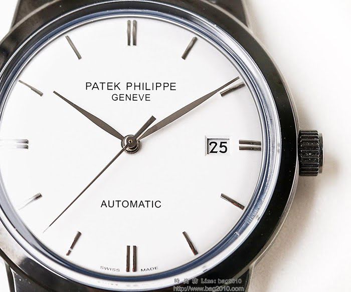 百達翡麗PATEK PHILPPE LS精品 2019春夏季新款 簡約時尚 9015全自動機芯 經典黑 超薄 高檔男士腕表  wssb5193